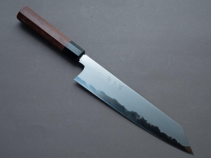 Tetsujin - Blue #2 - Kasumi - 240mm Kiritsuke Gyuto - Taihei Rosewood Handle