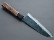 Hitohira - Tosa - White #2 - Kurouchi - Santoku - 165mm - Walnut Handle (Ziricote Ferrule)