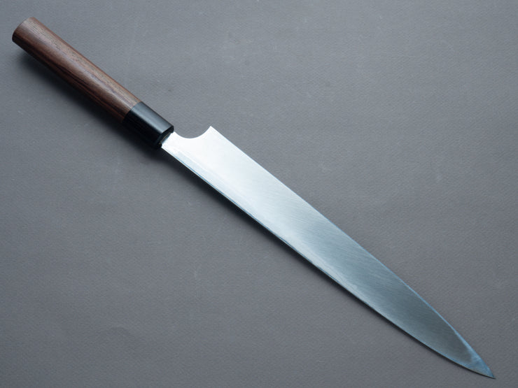 Hitohira - Echizen - White #2 - Damascus - Yanagiba - 270mm - Rosewood Handle (D-Shape)