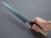 Hitohira - Ashi - White #2 - Sujihiki 240mm - Magnolia Handle