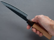 Hitohira - Futana - SB - Kurouchi Tsuchime - Petty 135mm - Cherrywood Handle