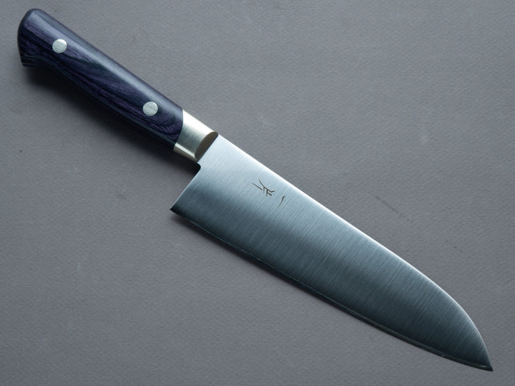 Hitohira - FJ - VG10 - Santoku 180mm - Western Handle (Purple) - Fine Edge