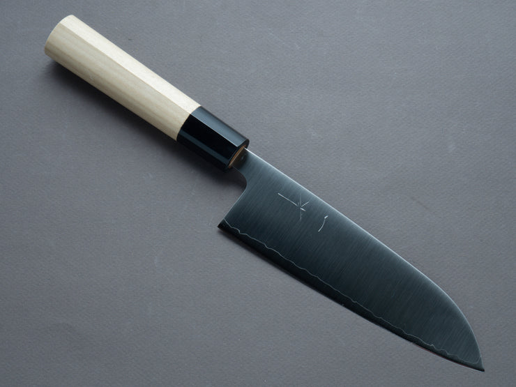 Hitohira - Futana - Stainless - Migaki - Santoku - 170mm - Magnolia Handle (D-Shape)