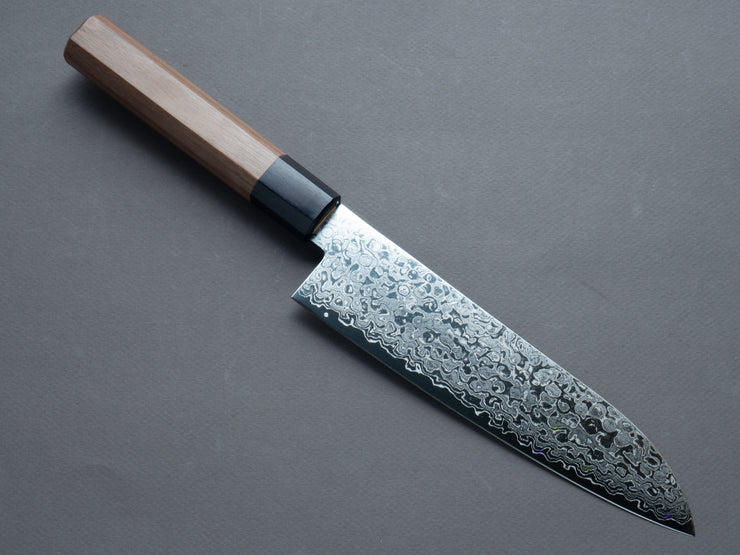 Hitohira - HG - Damascus - Santoku - 180mm - Walnut Handle