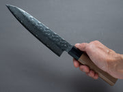 Hitohira - HG - Tsuchime - Damascus - Gyuto - 180mm - Walnut Handle