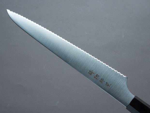 Hitohira - Imojiya - TH - Stainless - Bread Knife 240mm - Ebony Handle