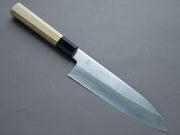 Hitohira - Gorobei x Ren - White #2 - Damascus - Gyuto 210mm - Magnolia Handle