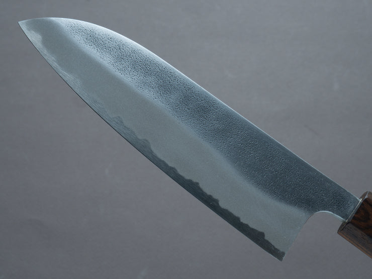 Hitohira - YG - Nashiji - White #2 - Santoku 165mm - Walnut Handle (Ziricote Ferrule)