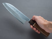 Hitohira - YG - Nashiji - White #2 - Santoku 165mm - Walnut Handle (Ziricote Ferrule)