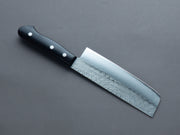 Hitohira - Imojiya - Kuma - Blue #2 - Nashiji - Tsuchime - Nakiri - 160mm - Western Pakka Handle