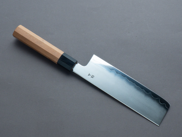 Tetsujin - Silver #3 - Kasumi - Nakiri 180mm - Yakusugi Cedar Handle