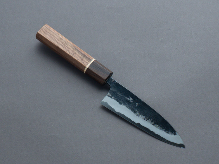 Hitohira - Blue #1 - Kurouchi - Santoku - 125mm - Walnut Handle