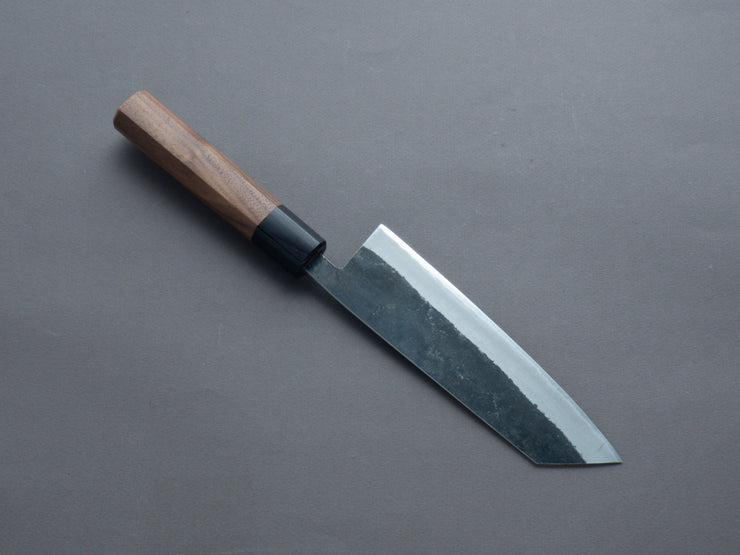 Hitohira - Harima Forged - Blue #2- Stainless Clad - Kurouchi - Bunka 165mm - Walnut Handle