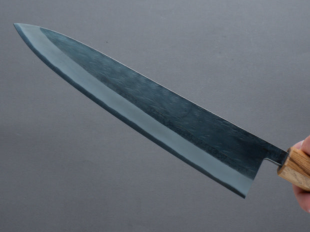 Hitohira - TD - Blue #2 - Stainless Clad - Kurouchi - Gyuto 210mm - Wenge Handle