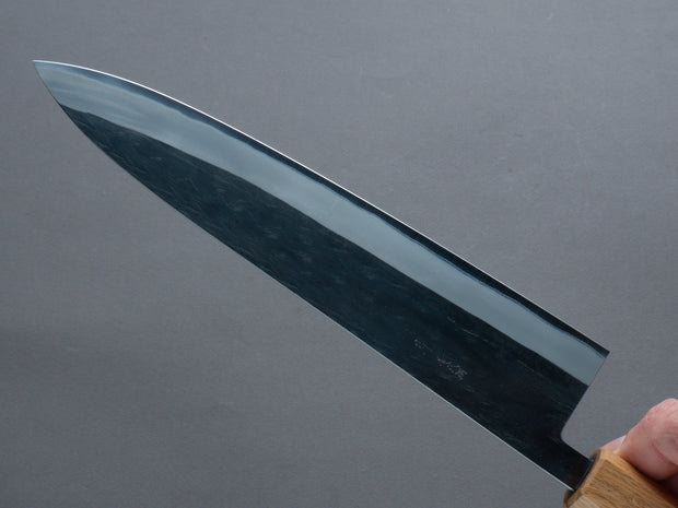 Hitohira - TD - Blue #2 - Stainless Clad - Kurouchi - Gyuto 210mm - Wenge Handle