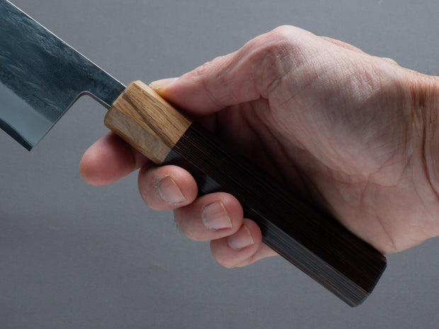 Hitohira - TD - Blue #2 - Stainless Clad - Kurouchi - Gyuto 210mm - Wenge Handle