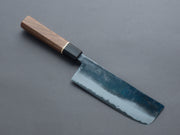 Hitohira - Echizen NB - Kurouchi Damascus - White #2 - Nakiri - 165mm - Walnut Handle (ziricote ferrule)