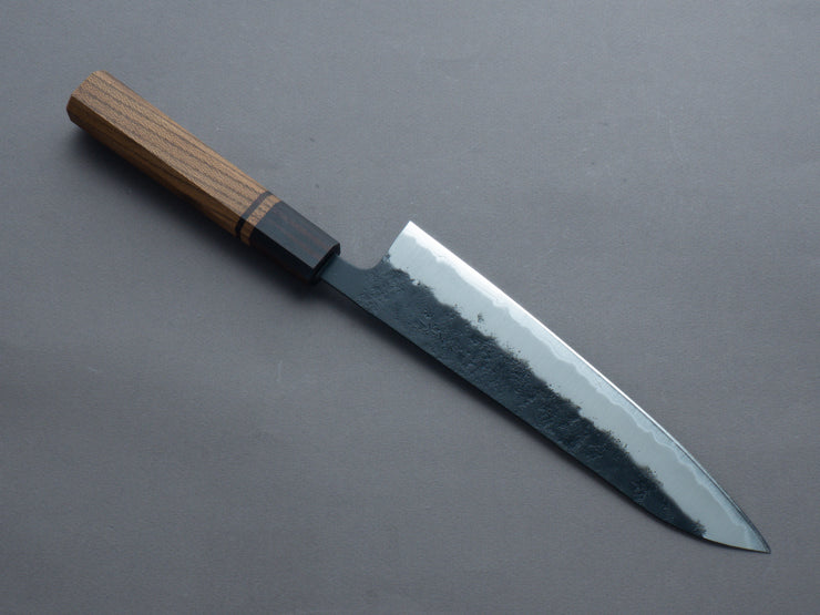 Hitohira - Futana - Blue Super - Kurouchi - Gyuto - 210mm - Jindai Elm Handle