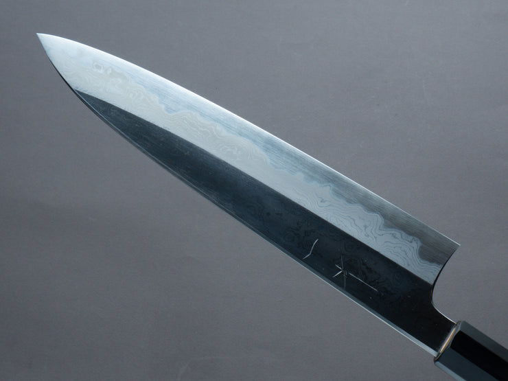 Hitohira - Togashi - White #1 - Damascus - Gyuto - 240mm - Burnt Yakusugi Handle