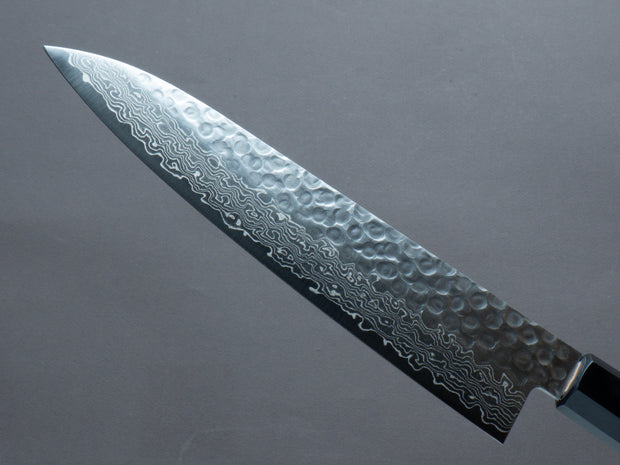 Hitohira - HG - Tsuchime Damascus - Gyuto - 210mm - Walnut Handle