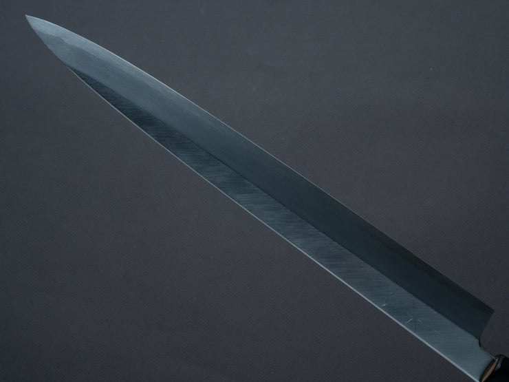 Hitohira - Kikuchiyo x Manzo - Blue #2 - Yanagiba - 300mm - Magnolia Handle - Saya