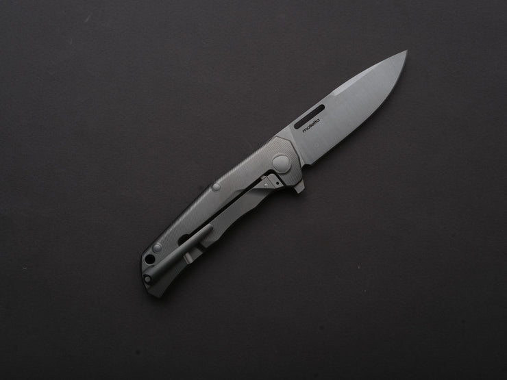 LionSTEEL - Folding Knife - Q4TTRO - Frame Lock - Magnacut - 84mm - Natural Canvas