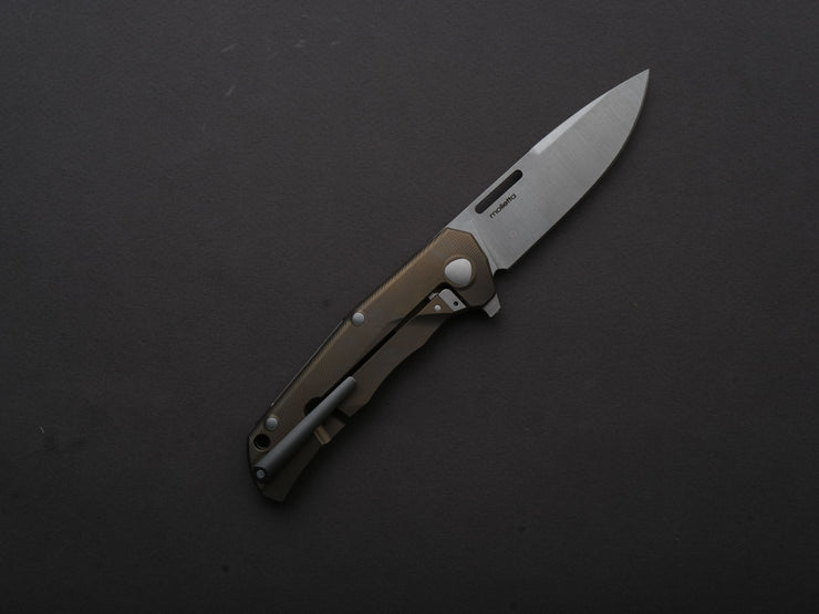 LionSTEEL - Folding Knife - Q4TTRO - Frame Lock - Magnacut - 84mm - Bronze Titanium