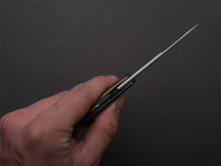 LionSTEEL - Folding Knife - Q4TTRO - Frame Lock - Magnacut - 84mm - Bronze Titanium