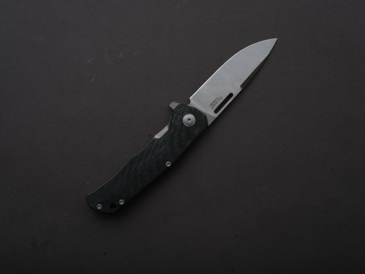 LionSTEEL - Folding Knife - Q4TTRO - Frame Lock - Magnacut - 84mm - Carbon Fiber