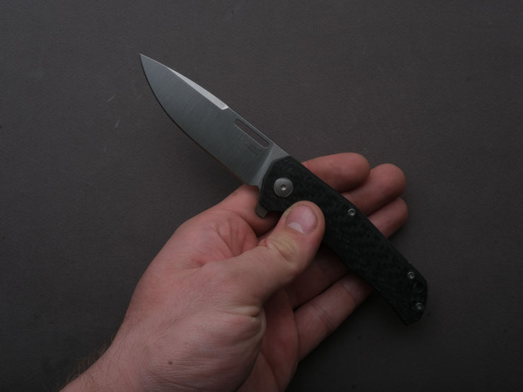LionSTEEL - Folding Knife - Q4TTRO - Frame Lock - Magnacut - 84mm - Carbon Fiber
