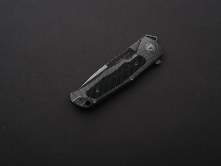 LionSTEEL - Folding Knife - Q4TTRO - Frame Lock - Magnacut - 84mm - Titanium