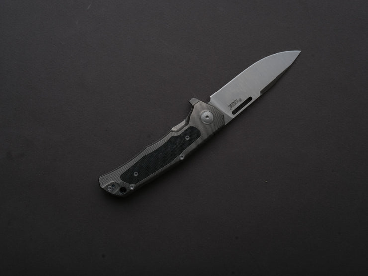 LionSTEEL - Folding Knife - Q4TTRO - Frame Lock - Magnacut - 84mm - Titanium