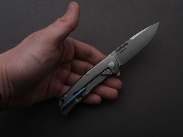 LionSTEEL - Folding Knife - Q4TTRO - Frame Lock - Magnacut - 84mm - Titanium