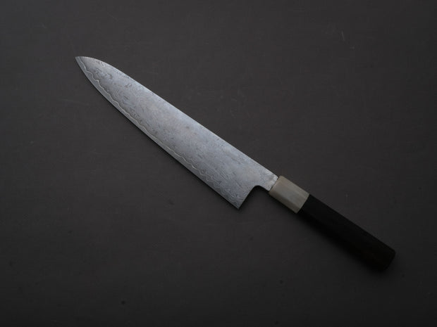 Sakai Kikumori - Seiun - VG10 - Damascus - Gyuto - 240mm - Ebony Handle