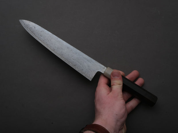 Sakai Kikumori - Seiun - VG10 - Damascus - Gyuto - 240mm - Ebony Handle