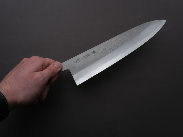 Sakai Kikumori - Kikumori x Strata Custom - Tanaka - Blue Super - Nashiji - 255mm Gyuto - No Handle - Signed Tang