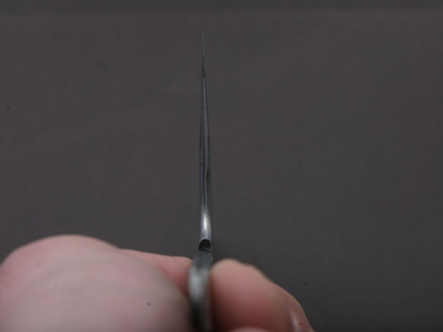 Sakai Kikumori - Kikumori x Strata Custom - Tanaka - Blue Super - Nashiji - 255mm Gyuto - No Handle - Signed Tang