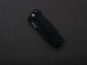 lionSTEEL - SOLID Folding Knife - SR11 - Sleipner - 90mm - Black Aluminum - Black Mil Spec