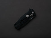 lionSTEEL - SOLID Folding Knife - SR11 - Sleipner - 90mm - Black Aluminum - Black Mil Spec