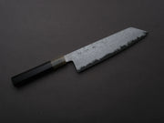 Sakai Kikumori - YOGIRI - Super Blue - Forced Patina - Kiritsuke Gyuto - 225mm - Ebony Handle