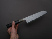 Sakai Kikumori - YOGIRI - Super Blue - Forced Patina - Kiritsuke Gyuto - 225mm - Ebony Handle