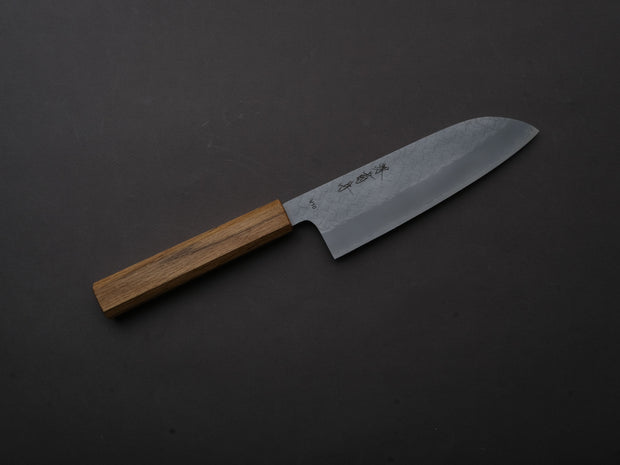 Sakai Kikumori - TS10 - VG10 - Tsuchime - Santoku - 165mm - Oak Handle