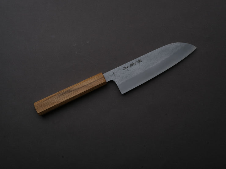 Sakai Kikumori - TS10 - VG10 - Tsuchime - Santoku - 165mm - Oak Handle