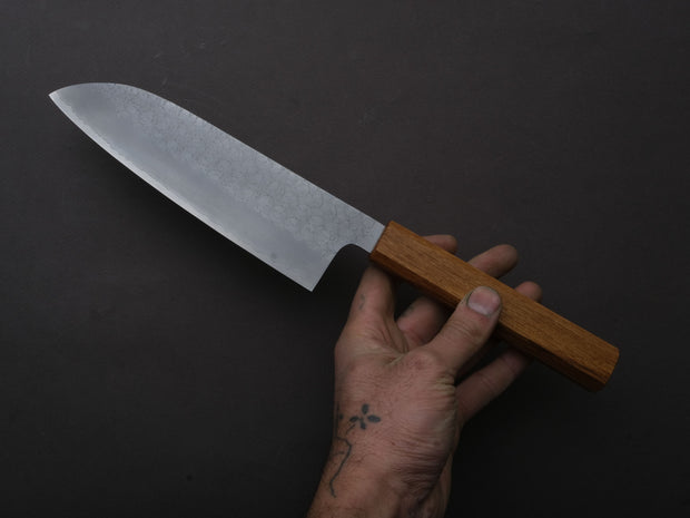 Sakai Kikumori - TS10 - VG10 - Tsuchime - Santoku - 165mm - Oak Handle