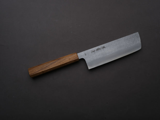 Sakai Kikumori - TS10 - VG10 - Tsuchime - Nakiri - 165mm - Oak Handle