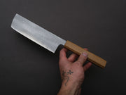 Sakai Kikumori - TS10 - VG10 - Tsuchime - Nakiri - 165mm - Oak Handle