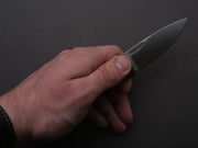 lionSTEEL - Folding Knife - Button Lock - Twain - MagnaCut - 80mm - Bronze Titanium Handle w/ Carbon Fiber Inlay