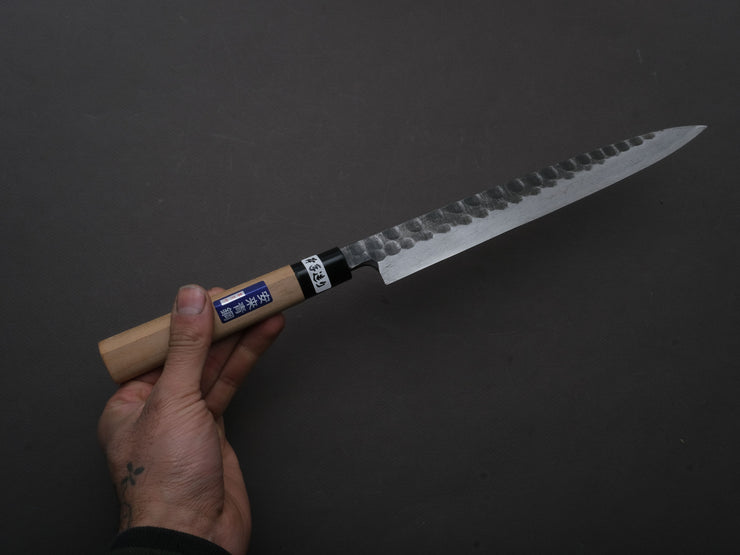 Hitohira - Blue #2 - Kurouchi - Yanagiba - 240mm - Poplar Handle