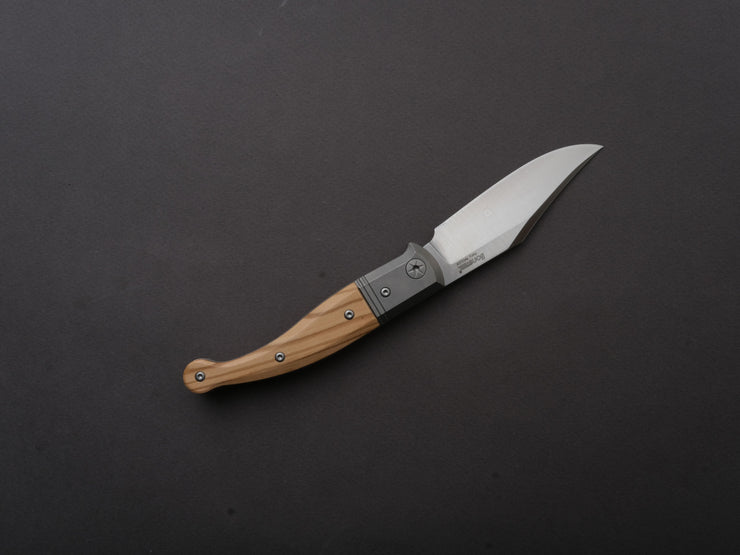 lionSTEEL - Folding Knife - GITANO - 85mm - Niolox - Slip Joint - Olive Wood Handle