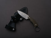 lionSTEEL - Fixed Blade - H2 - M390 - 75mm - Green Micarda - Kydex Sheath